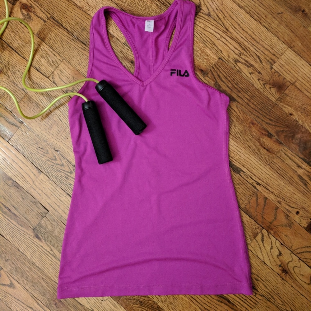 Purple Fila Gym Tank